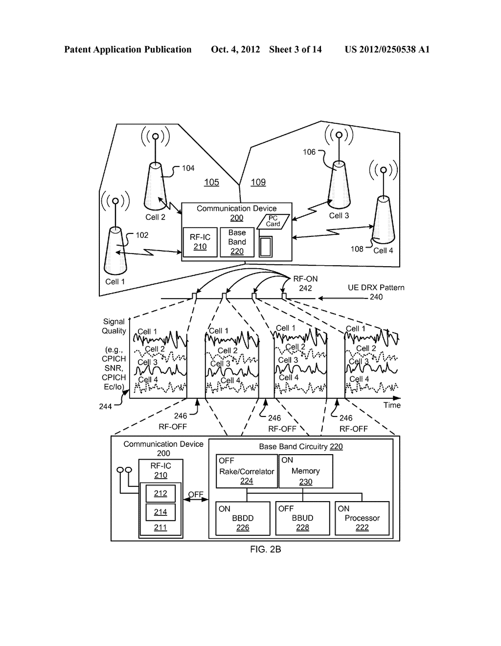 REDUCING BATTERY POWER CONSUMPTION DURING DISCONTINUOUS RECEPTION AND     TRANSMISSION - diagram, schematic, and image 04