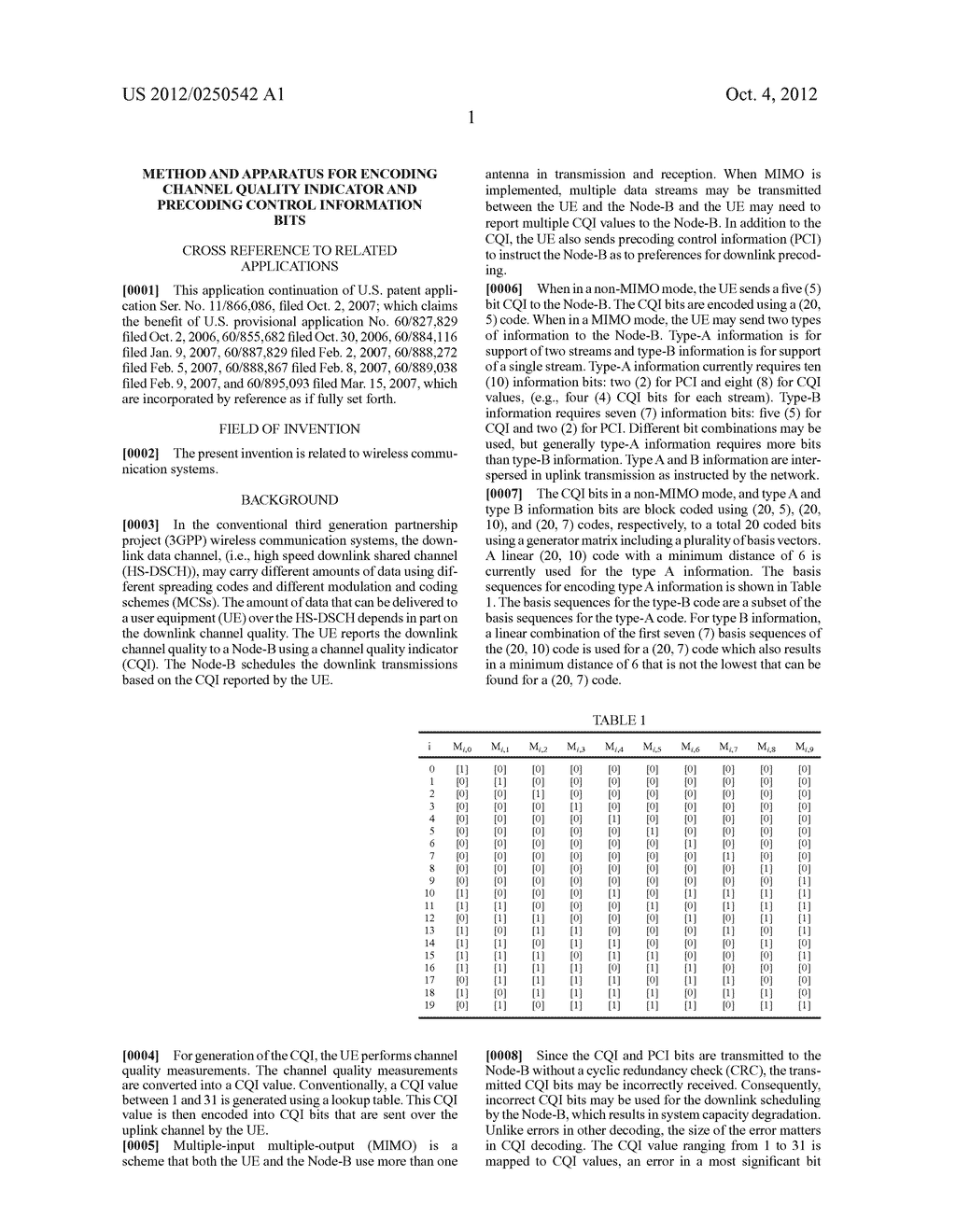 Method And Apparatus For Encoding Channel Quality Indicator And Precoding     Control Information Bits - diagram, schematic, and image 12