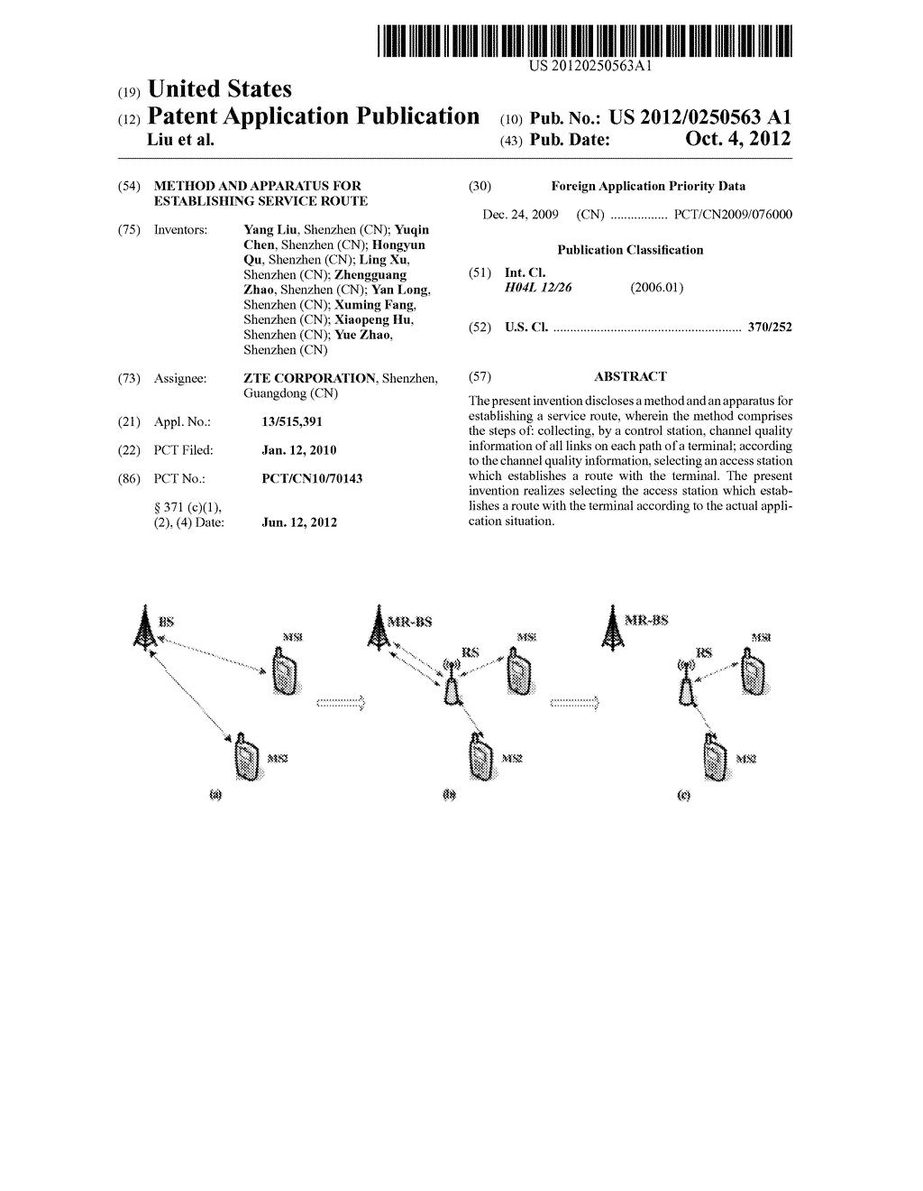 Method and apparatus for establishing service route - diagram, schematic, and image 01