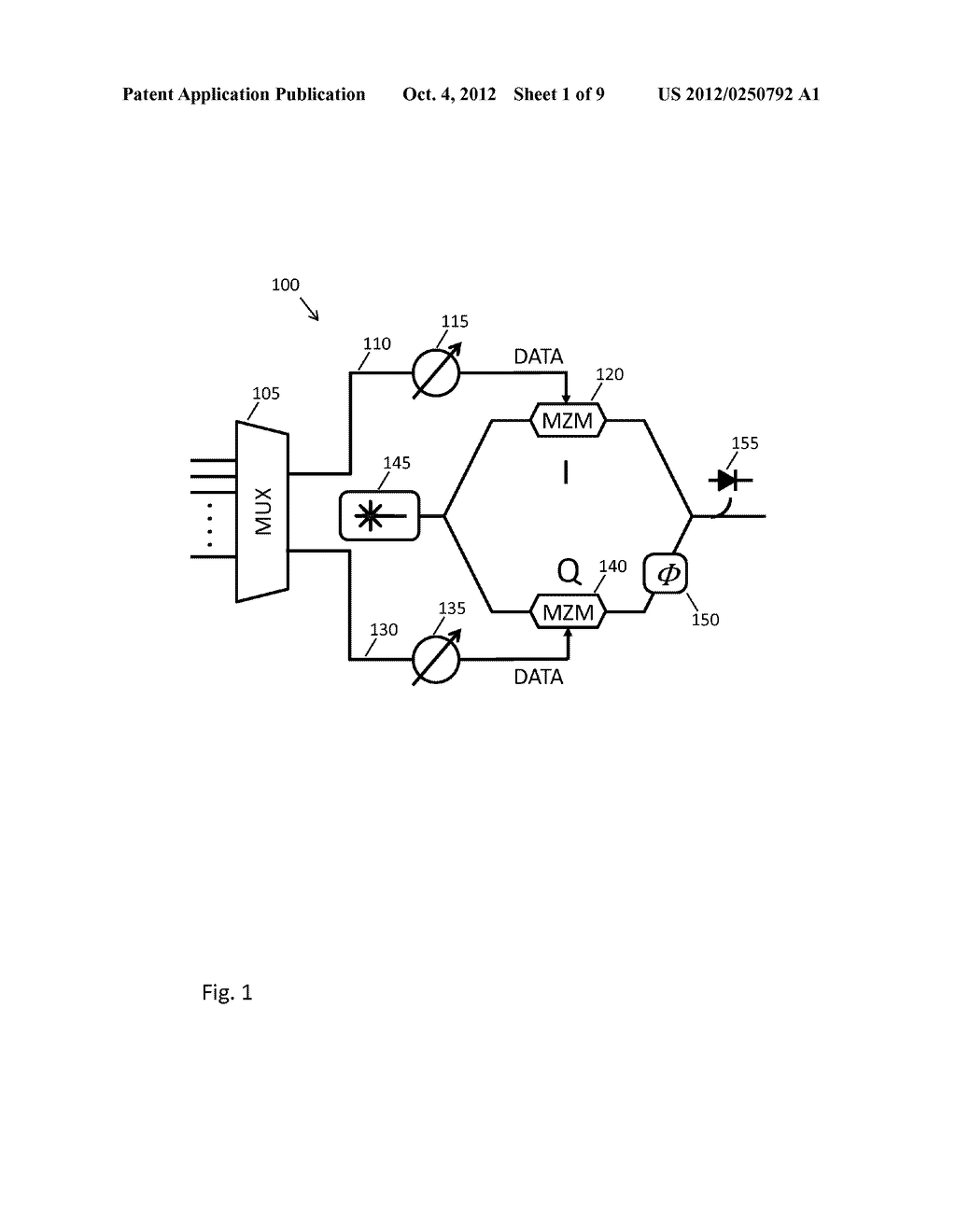 Alignment of In-phase and Quadrature Data in Quadrature Phase Shift Keying     Optical Transmitters - diagram, schematic, and image 02