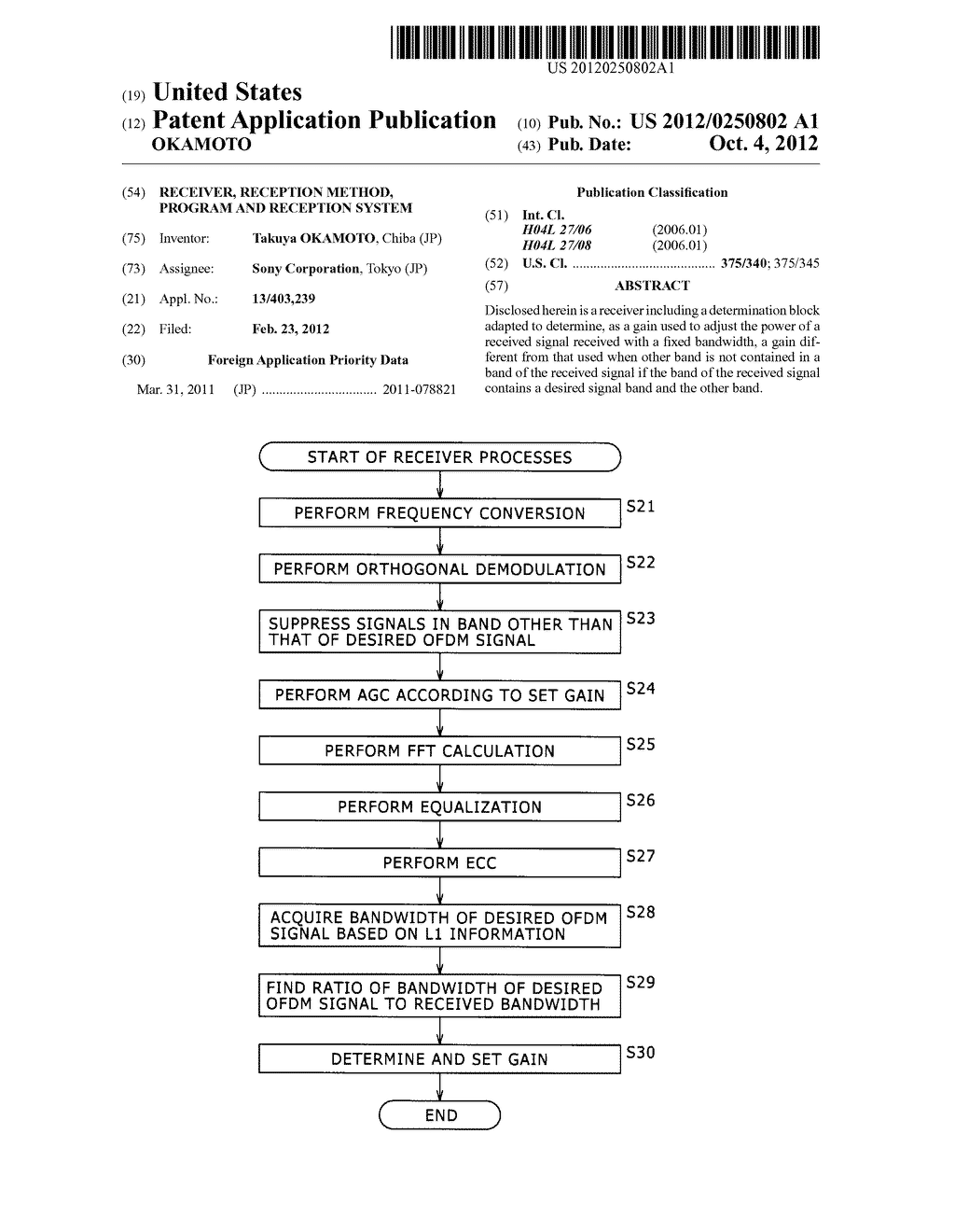 RECEIVER, RECEPTION METHOD, PROGRAM AND RECEPTION SYSTEM - diagram, schematic, and image 01