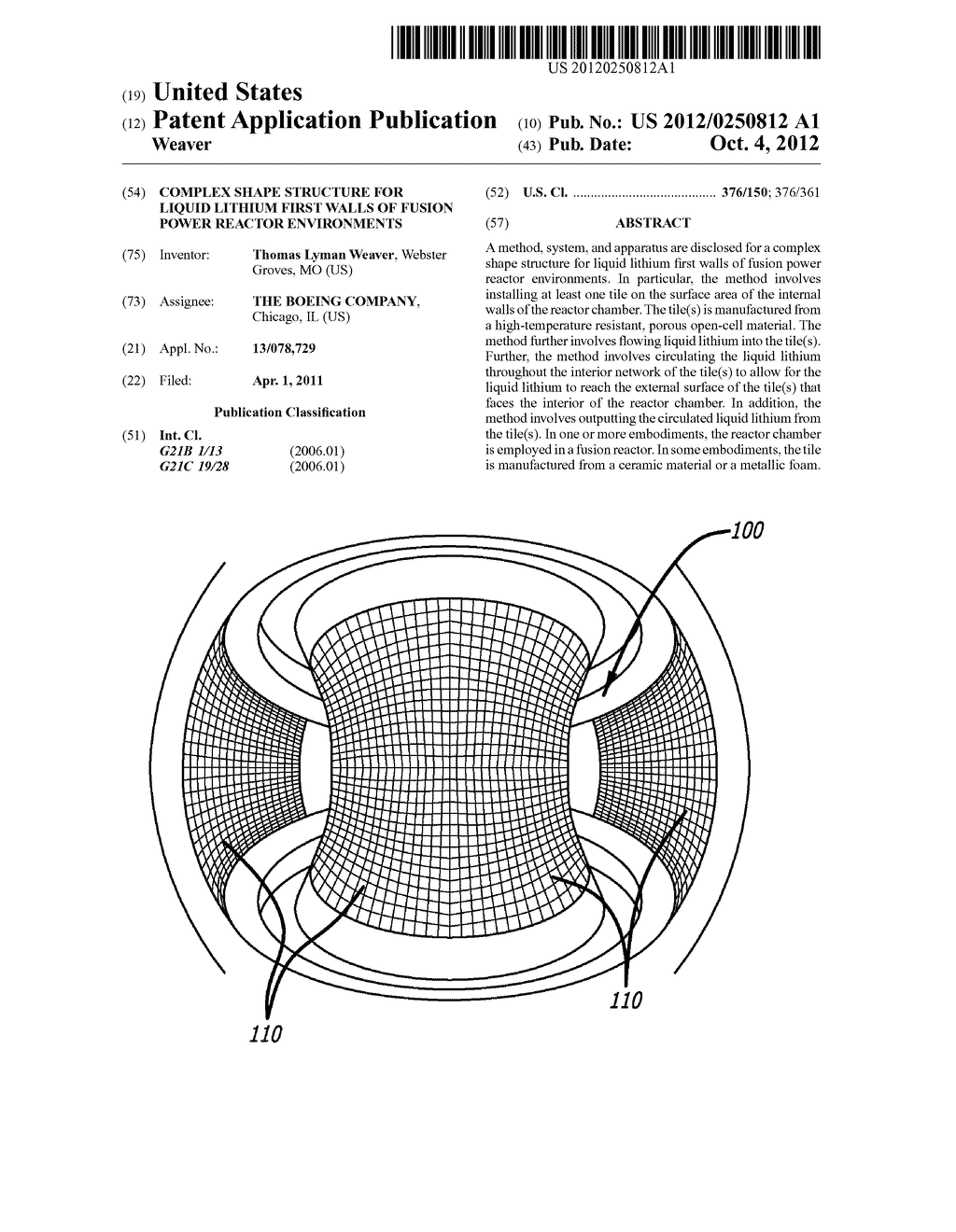 Complex Shape Structure for Liquid Lithium First Walls of Fusion Power     Reactor Environments - diagram, schematic, and image 01