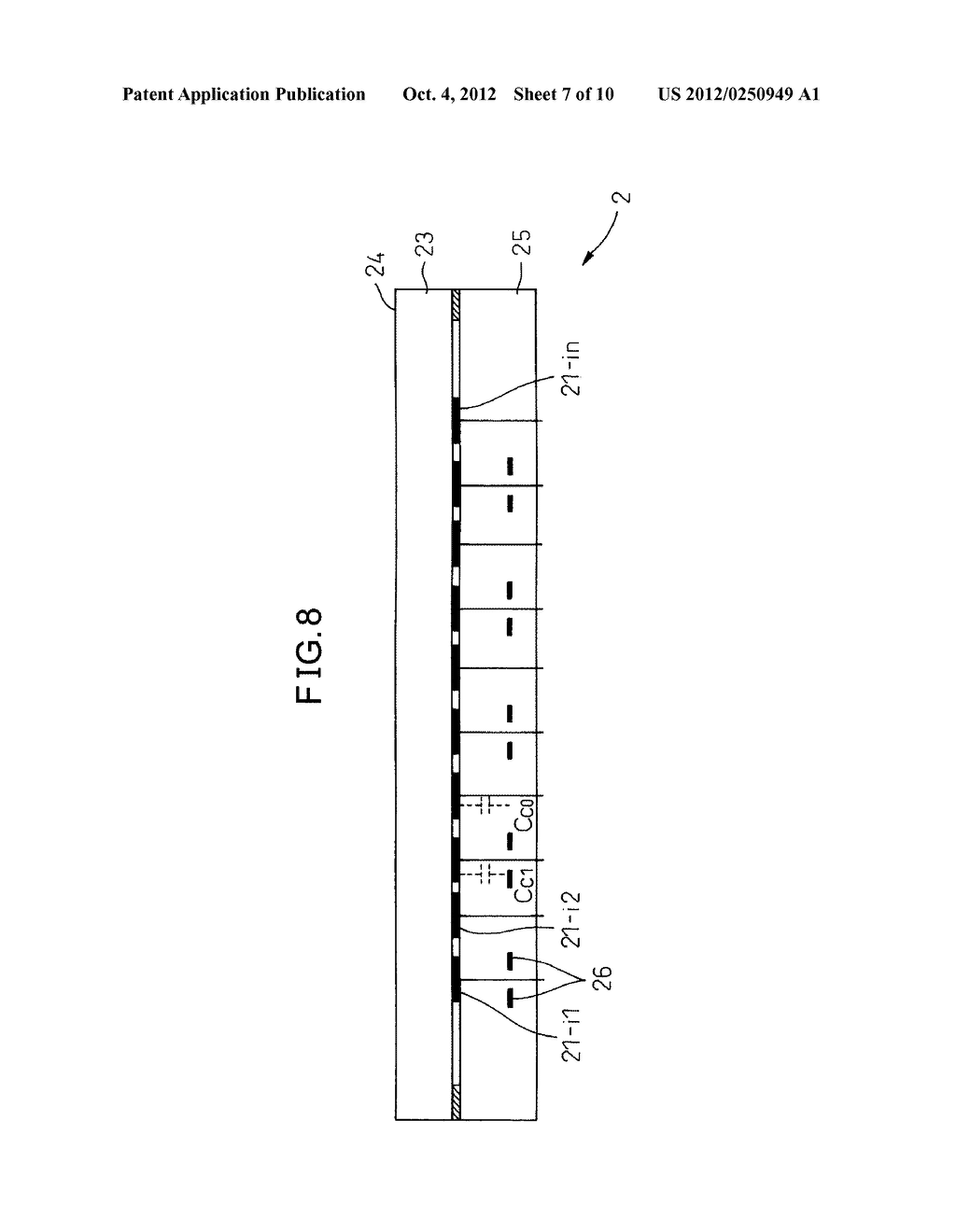 CAPACITIVE SENSOR AND BIOMETRIC IMAGE GENERATING METHOD - diagram, schematic, and image 08