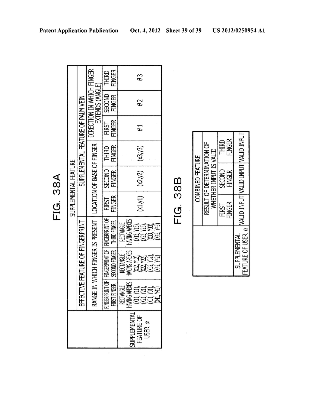 BIOMETRIC INFORMATION PROCESSING DEVICE , BIOMETRIC INFORMATION PROCESSING     METHOD AND COMPUTER-READABLE STORAGE MEDIUM STORING A BIOMETRIC     INFORMATION PROCESSING PROGRAM - diagram, schematic, and image 40