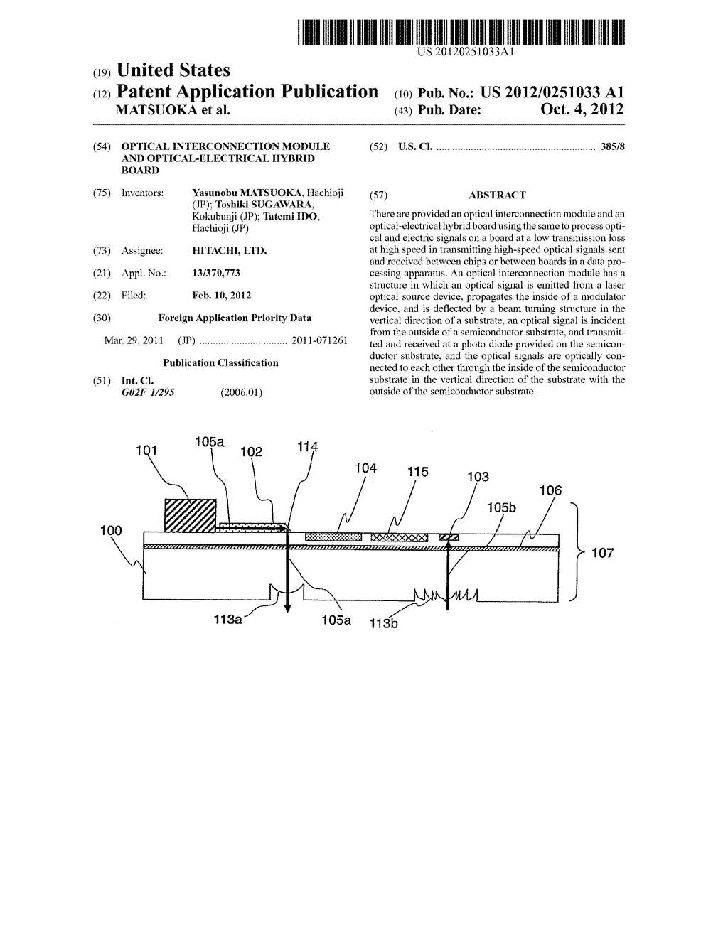 OPTICAL INTERCONNECTION MODULE AND OPTICAL-ELECTRICAL HYBRID BOARD - diagram, schematic, and image 01