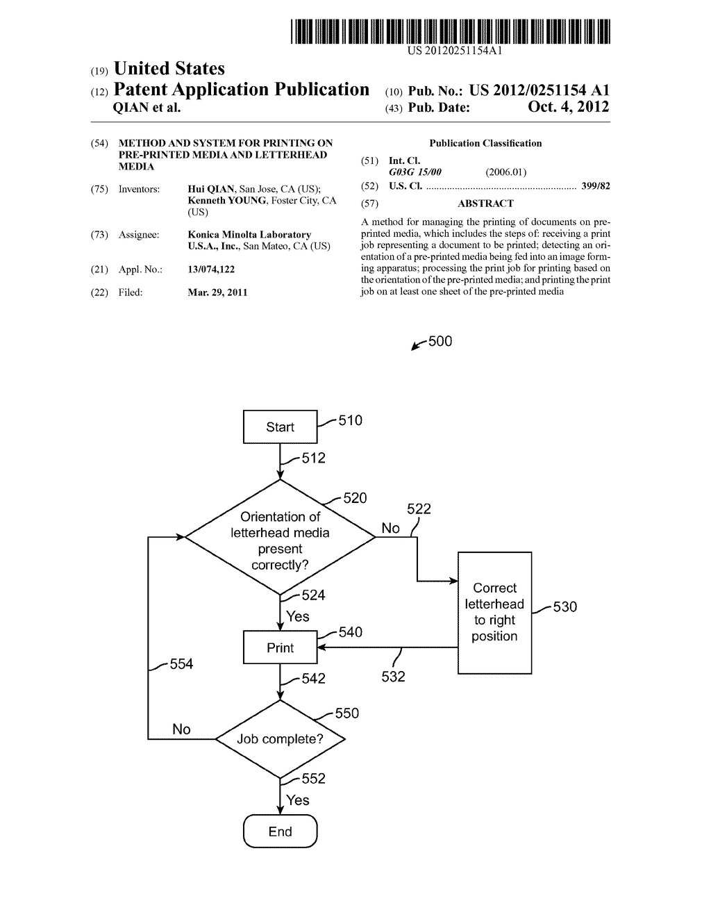 METHOD AND SYSTEM FOR PRINTING ON PRE-PRINTED MEDIA AND LETTERHEAD MEDIA - diagram, schematic, and image 01