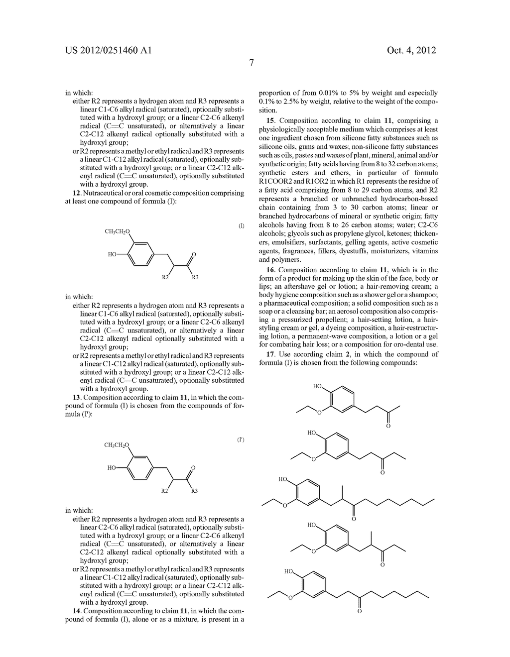 USE OF VANILLIN DERIVATIVES AS A PRESERVATIVE, PRESERVATION METHOD,     COMPOUNDS, AND COMPOSITION - diagram, schematic, and image 08