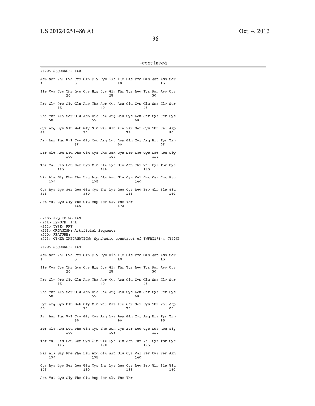 MODIFIED HUMAN TUMOR NECROSIS FACTOR RECEPTOR-1 POLYPEPTIDE OR FRAGMENT     THEREOF, AND METHOD FOR PREPARING SAME - diagram, schematic, and image 106