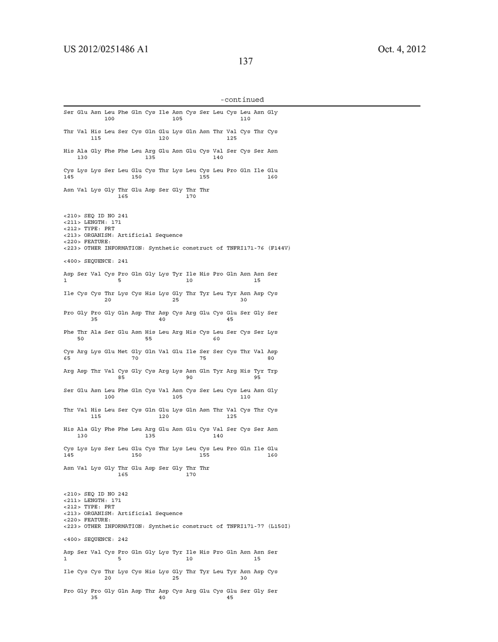 MODIFIED HUMAN TUMOR NECROSIS FACTOR RECEPTOR-1 POLYPEPTIDE OR FRAGMENT     THEREOF, AND METHOD FOR PREPARING SAME - diagram, schematic, and image 147