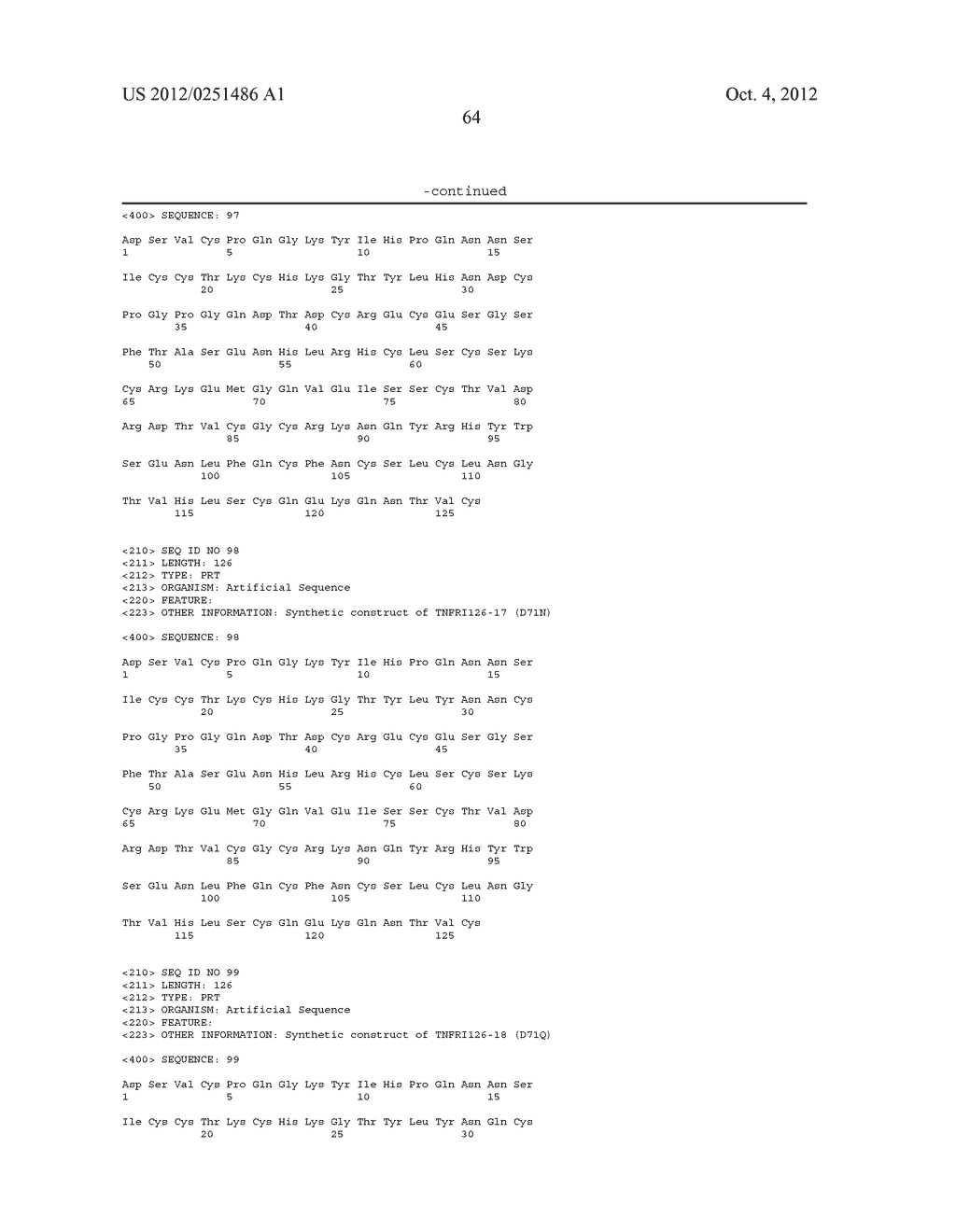 MODIFIED HUMAN TUMOR NECROSIS FACTOR RECEPTOR-1 POLYPEPTIDE OR FRAGMENT     THEREOF, AND METHOD FOR PREPARING SAME - diagram, schematic, and image 74