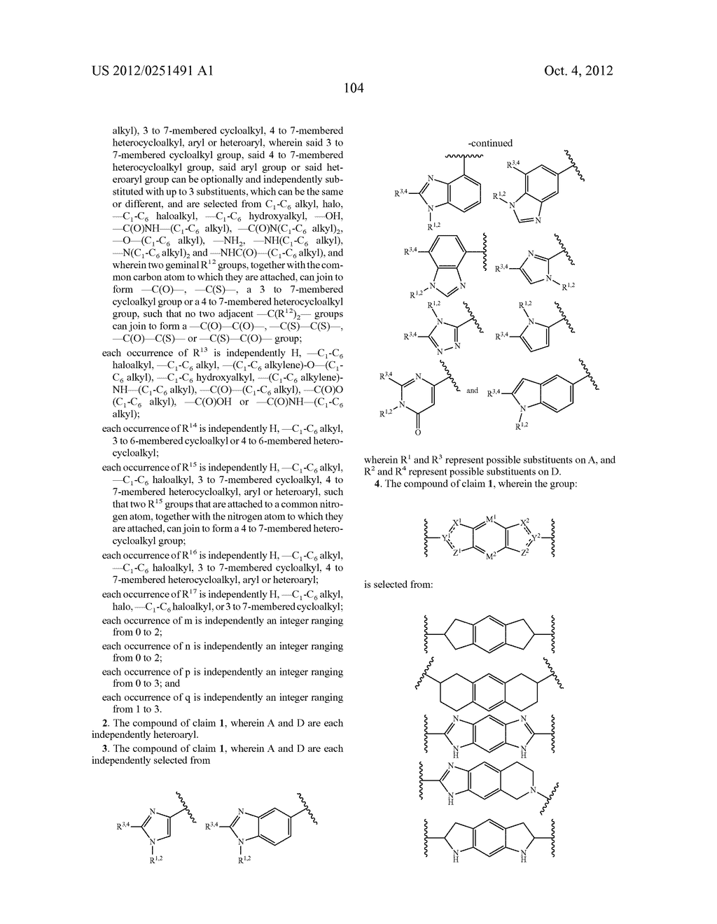 FUSED TRICYCLIC ARYL COMPOUNDS USEFUL FOR THE TREATMENT OF VIRAL DISEASES - diagram, schematic, and image 105