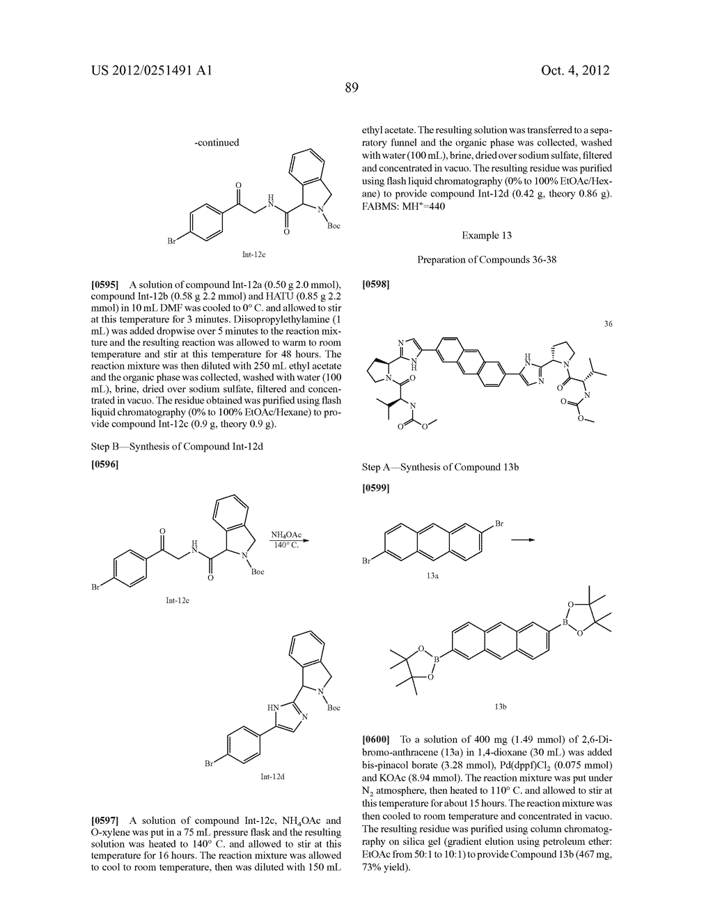 FUSED TRICYCLIC ARYL COMPOUNDS USEFUL FOR THE TREATMENT OF VIRAL DISEASES - diagram, schematic, and image 90