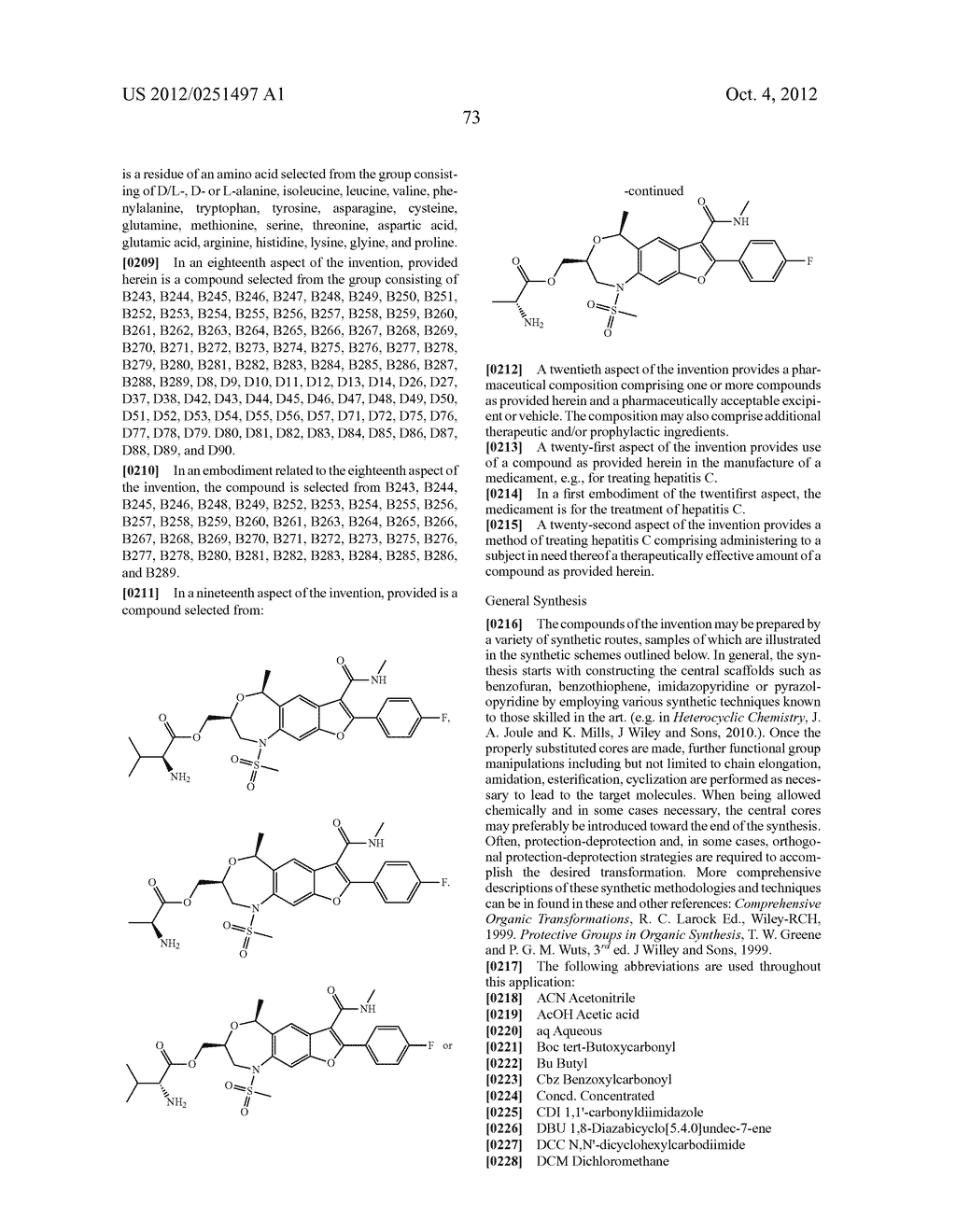 INHIBITORS OF HEPATITIS C VIRUS - diagram, schematic, and image 74