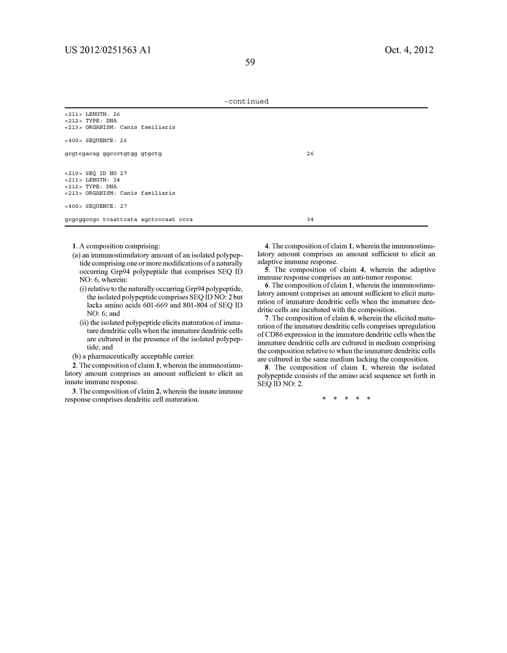 MODULATION OF IMMUNE RESPONSE BY NON-PEPTIDE BINDING STRESS RESPONSE     POLYPEPTIDES - diagram, schematic, and image 74