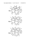 PLASTIC FLANGED CONTAINERS AND FOOD PRODUCT PACK COMPRISING SUCH     CONTAINERS diagram and image