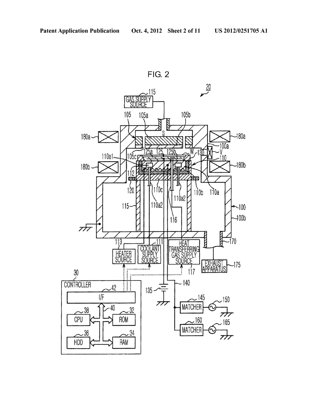 TEMPERATURE CONTROLLING METHOD AND PLASMA PROCESSING SYSTEM - diagram, schematic, and image 03