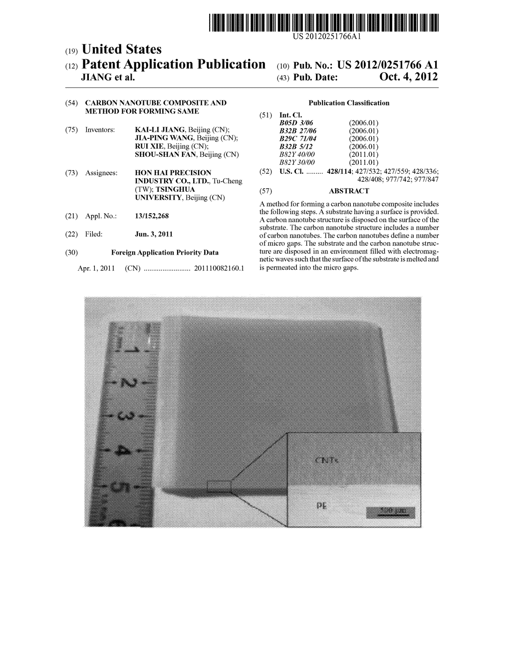 CARBON NANOTUBE COMPOSITE AND METHOD FOR FORMING SAME - diagram, schematic, and image 01