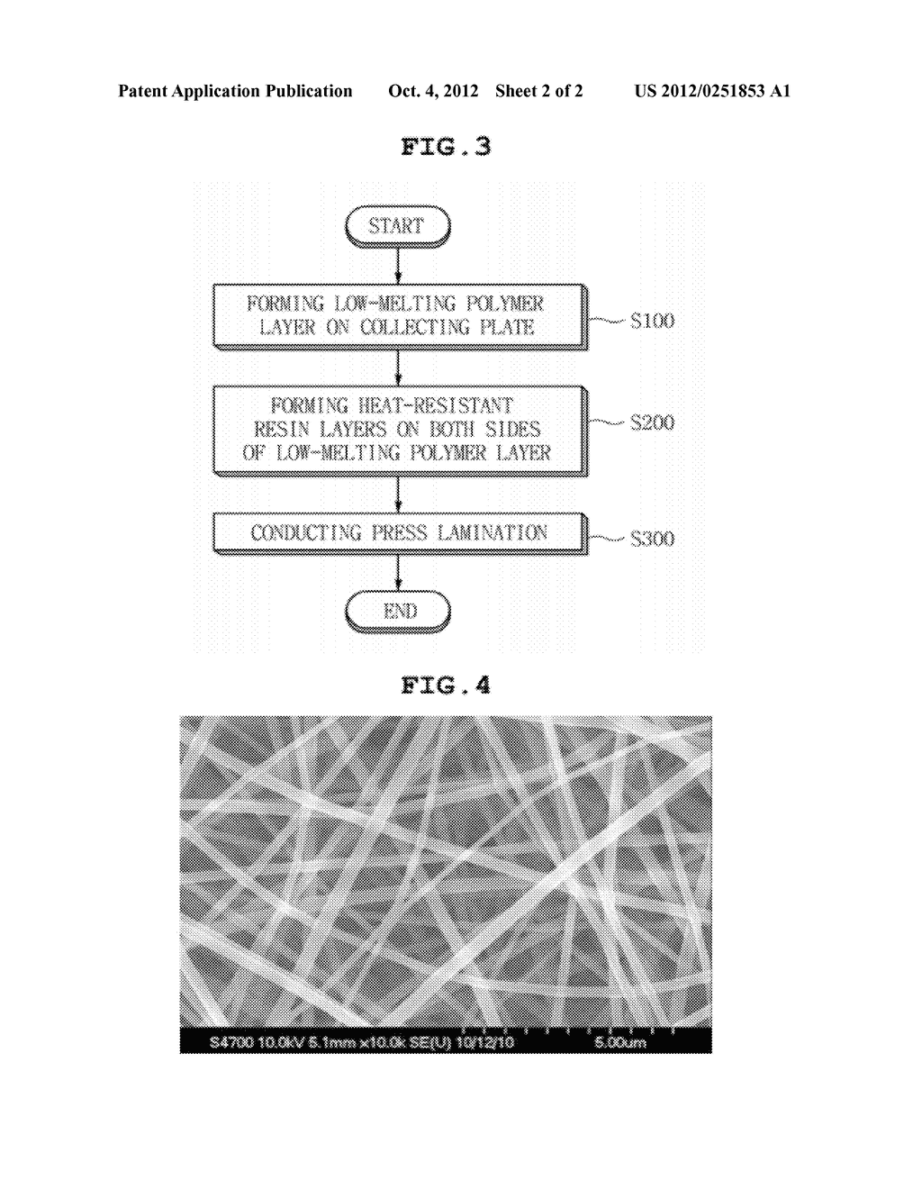 FIBROUS SEPARATION MEMBRANE FOR SECONDARY BATTERY AND MANUFACTURING METHOD     THEREOF - diagram, schematic, and image 03