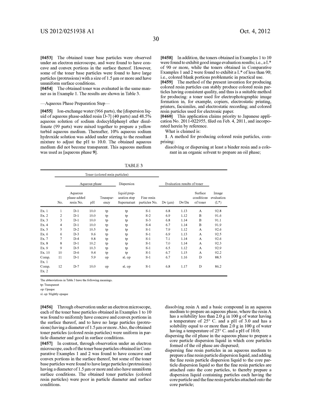 METHOD FOR PRODUCING COLORED RESIN PARTICLES, COLORED RESIN PARTICLES,     DEVELOPER, IMAGE FORMING APPARATUS, IMAGE FORMING METHOD, AND PROCESS     CARTRIDGE - diagram, schematic, and image 34