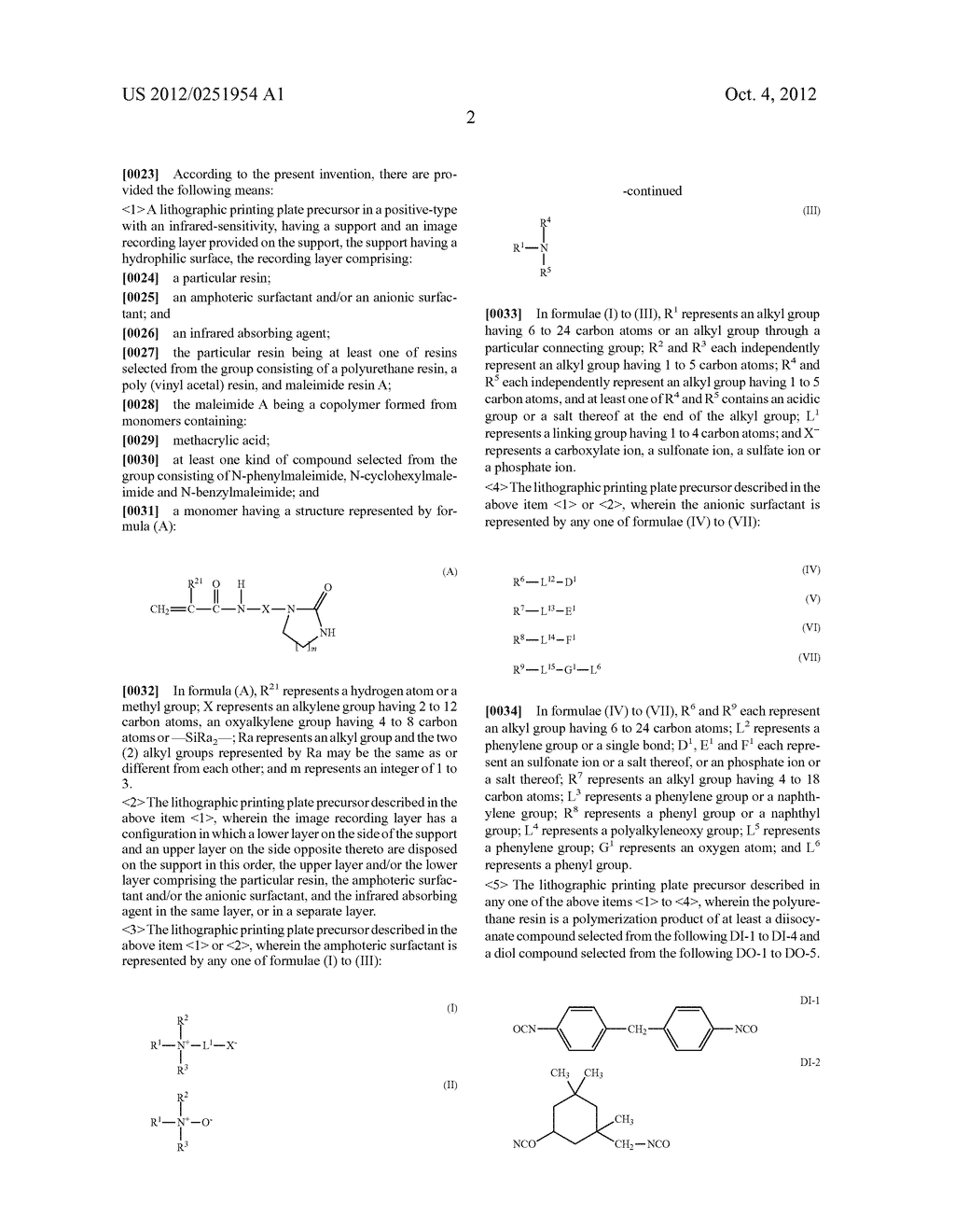 LITHOGRAPHIC PRINTING PLATE PRECURSOR AND METHOD OF PREPARING THE SAME - diagram, schematic, and image 04