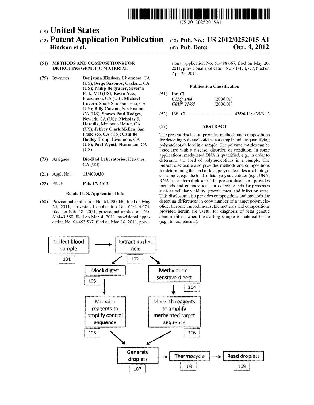 METHODS AND COMPOSITIONS FOR DETECTING GENETIC MATERIAL - diagram, schematic, and image 01