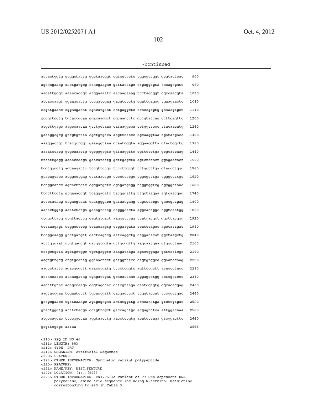 T7 RNA POLYMERASE VARIANTS WITH CYSTEINE-SERINE SUBSTITUTIONS - diagram, schematic, and image 106