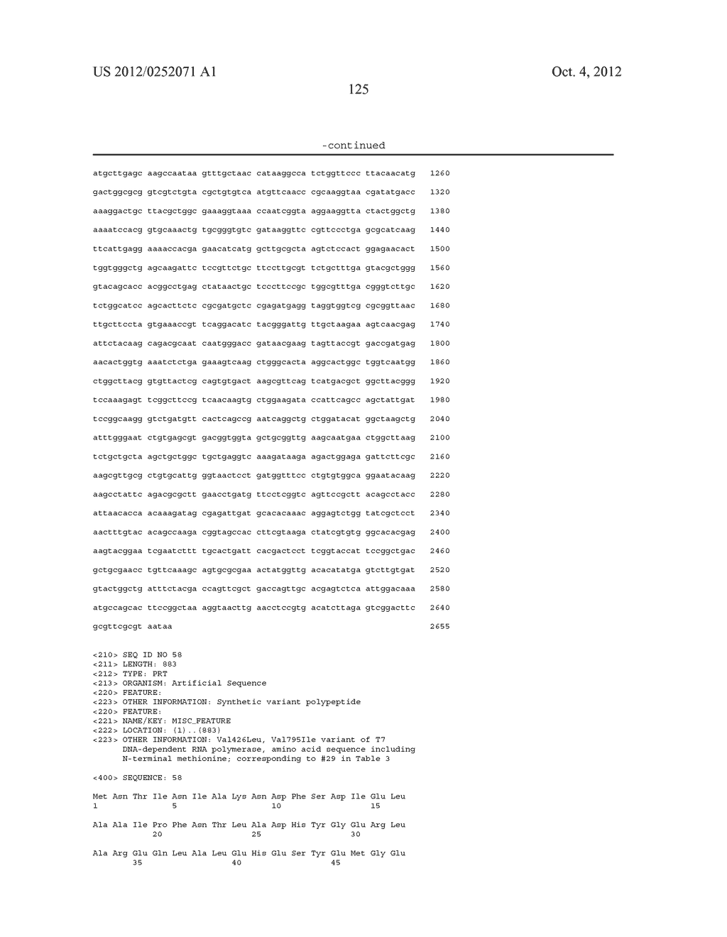 T7 RNA POLYMERASE VARIANTS WITH CYSTEINE-SERINE SUBSTITUTIONS - diagram, schematic, and image 129