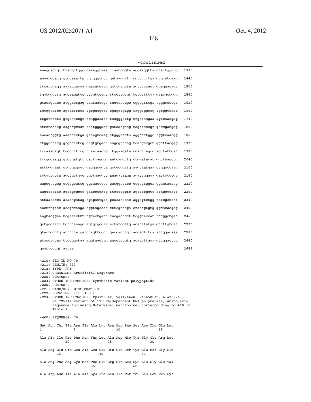 T7 RNA POLYMERASE VARIANTS WITH CYSTEINE-SERINE SUBSTITUTIONS - diagram, schematic, and image 152