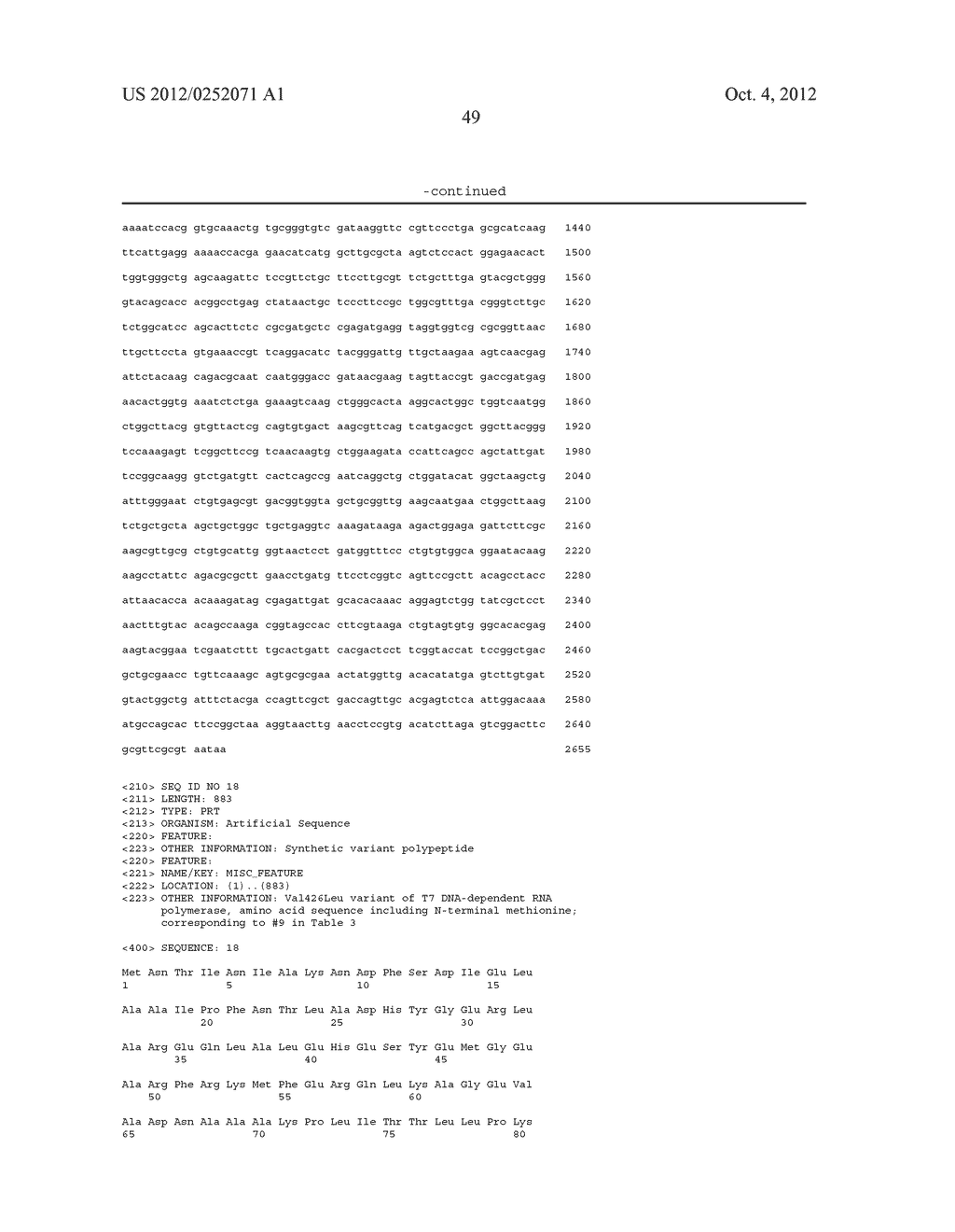 T7 RNA POLYMERASE VARIANTS WITH CYSTEINE-SERINE SUBSTITUTIONS - diagram, schematic, and image 53