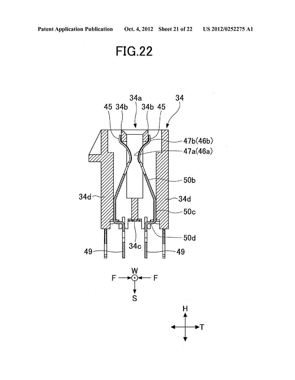 CONNECTOR TO BE ELECTRICALLY CONNECTED TO CONNECTING TARGET AND TO     SUBSTRATE - diagram, schematic, and image 22