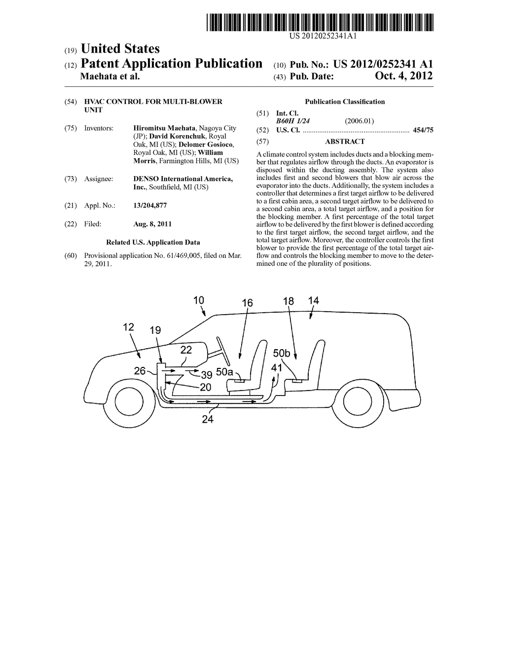 HVAC CONTROL FOR MULTI-BLOWER UNIT - diagram, schematic, and image 01