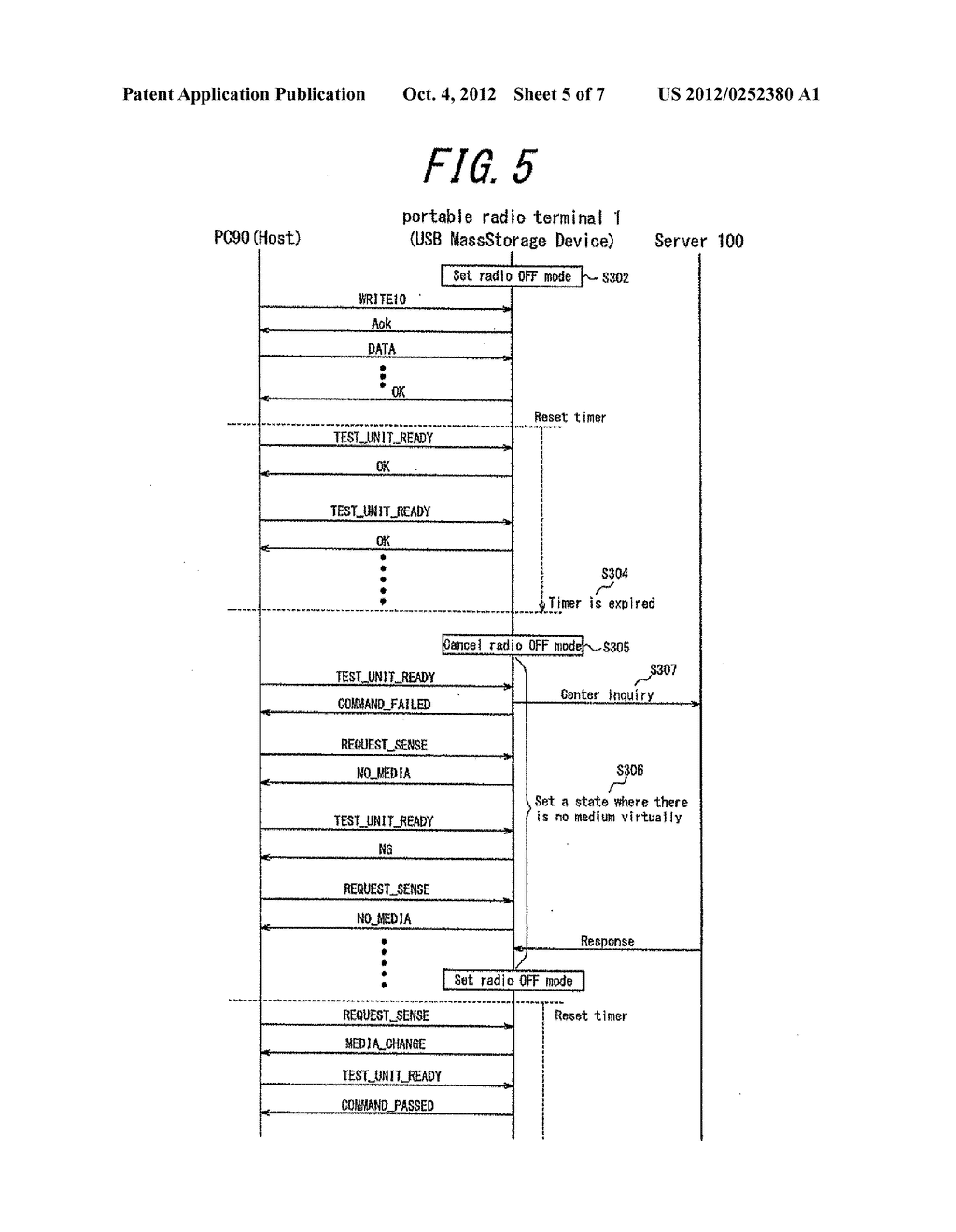 Portable Radio Terminal and Communication Control Method - diagram, schematic, and image 06