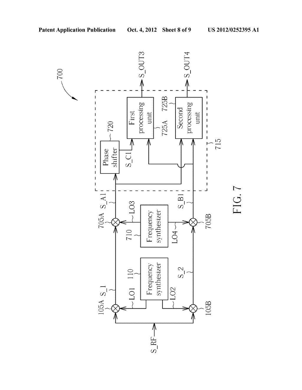 RECEIVER CAPABLE OF CONCURRENTLY COLLECTING DUAL BAND SIGNALS, AND METHOD     THEREOF - diagram, schematic, and image 09