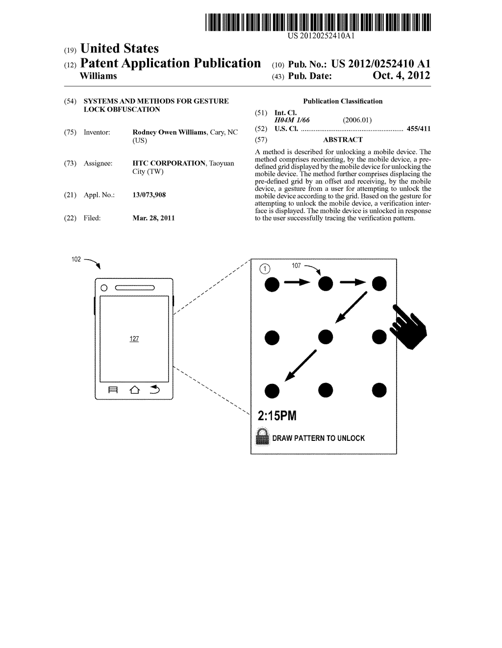 Systems and Methods for Gesture Lock Obfuscation - diagram, schematic, and image 01