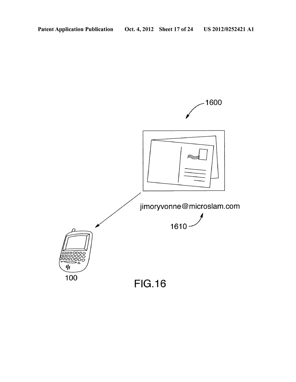 SYSTEM AND METHOD FOR IDENTIFYING A CONTACT ASSOCIATED WITH AN ELECTRONIC     COMMUNICATION - diagram, schematic, and image 18