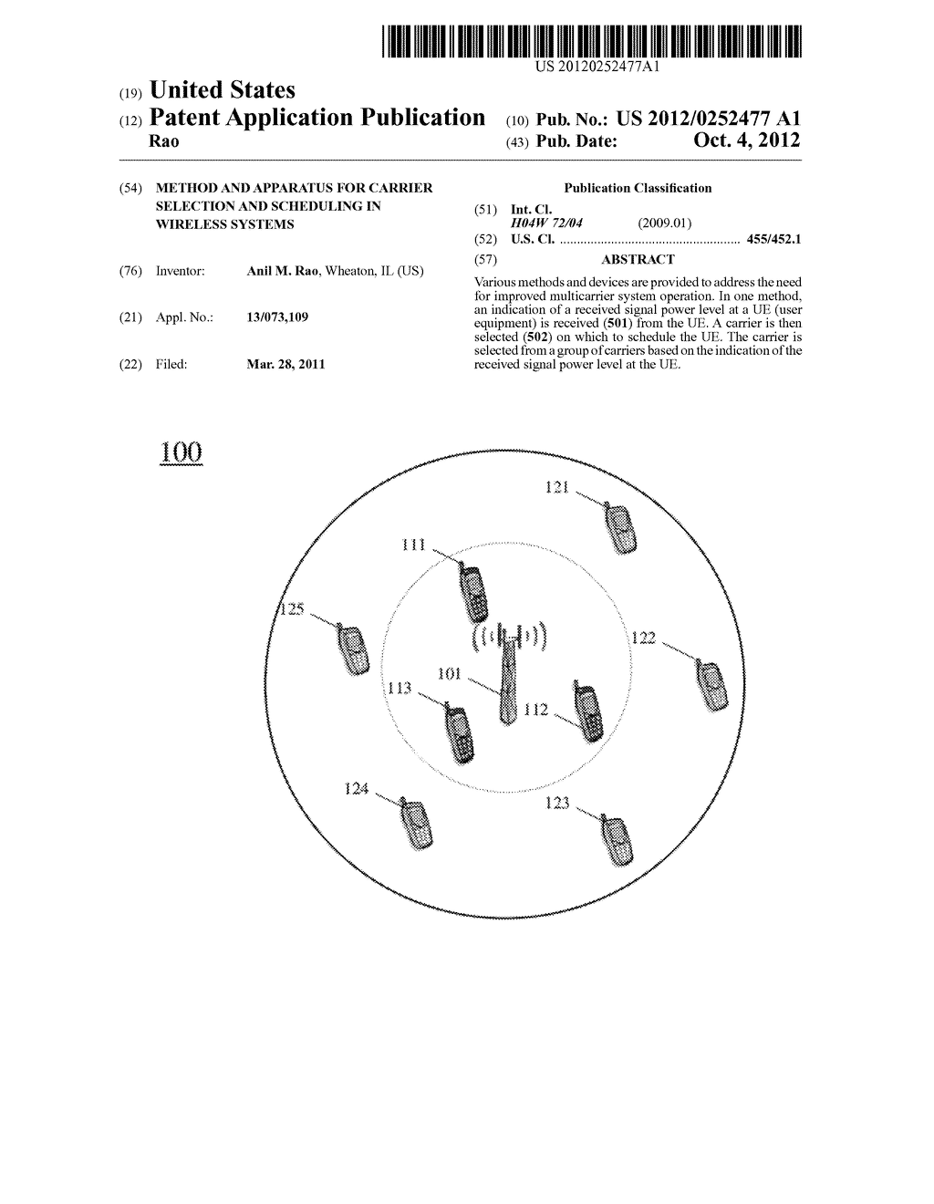 Method And Apparatus For Carrier Selection And Scheduling In Wireless     Systems - diagram, schematic, and image 01