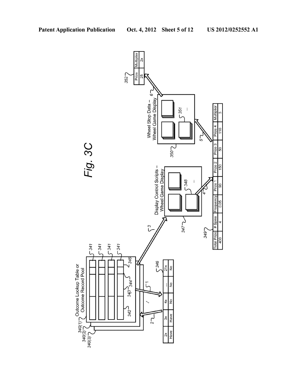 METHOD AND APPARATUS FOR PROVIDING GAMING RESULTS INCLUDING DISPLAYED     BONUS VALUE ENHANCEMENTS - diagram, schematic, and image 06