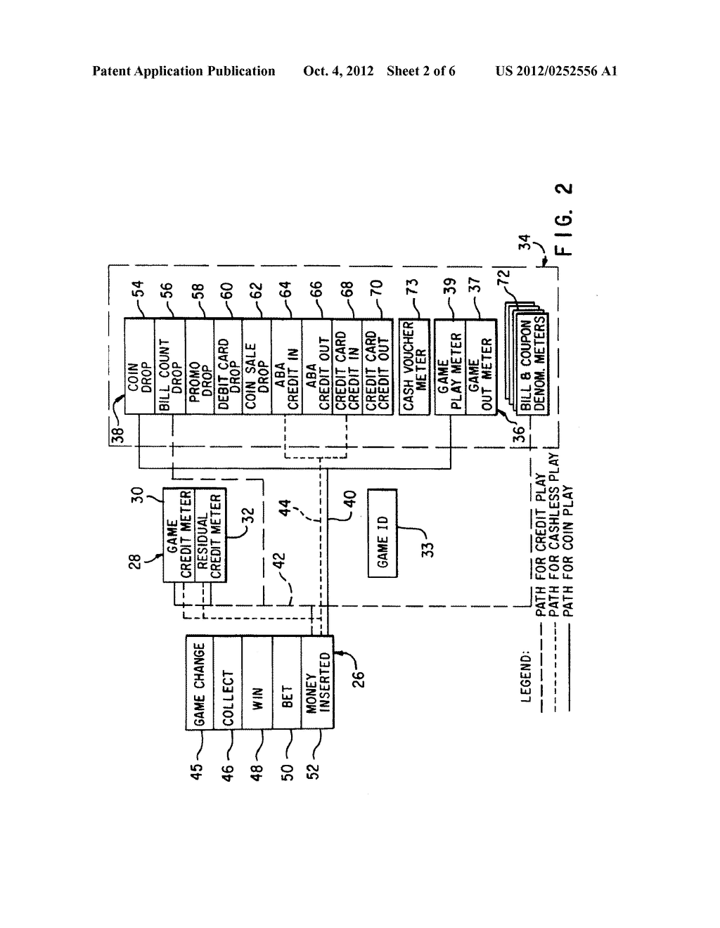 Gaming Machine Systems and Methods for Accepting Various Currencies - diagram, schematic, and image 03