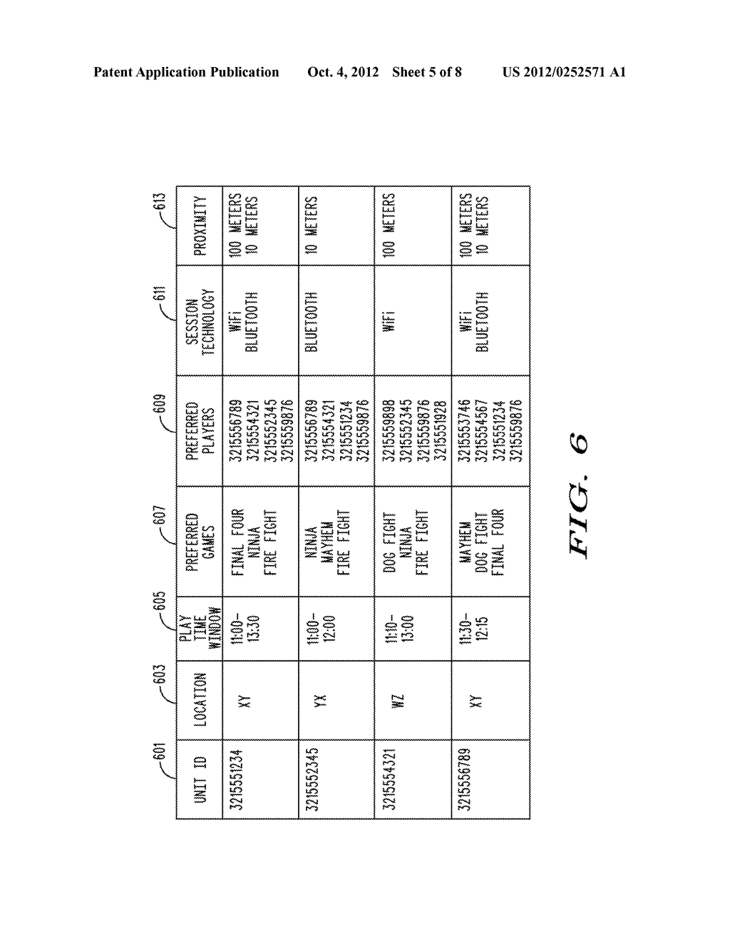 METHOD AND SYSTEM FOR VIRTUAL MOBILE GAME SESSION DISCOVERY AND PLAYER     MATCHING - diagram, schematic, and image 06