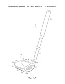 GOLF CLUB ASSEMBLY AND GOLF CLUB WITH AERODYNAMIC FEATURES diagram and image