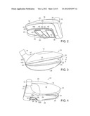 GOLF CLUB ASSEMBLY AND GOLF CLUB WITH AERODYNAMIC FEATURES diagram and image