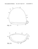 GOLF CLUB ASSEMBLY AND GOLF CLUB WITH AERODYNAMIC FEATURES diagram and image