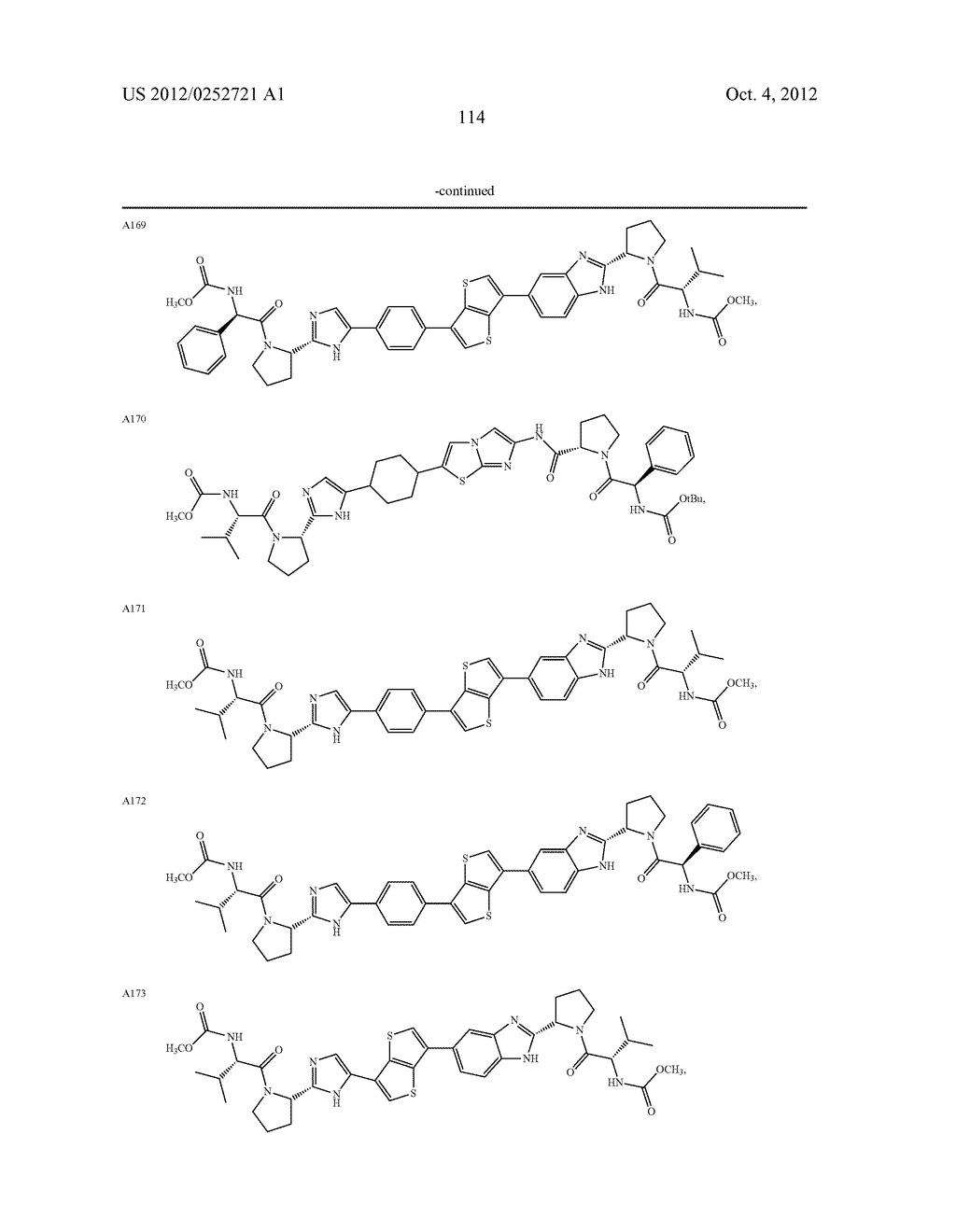 METHODS FOR TREATING DRUG-RESISTANT HEPATITIS C VIRUS INFECTION WITH A     5,5-FUSED ARYLENE OR HETEROARYLENE HEPATITIS C VIRUS INHIBITOR - diagram, schematic, and image 115