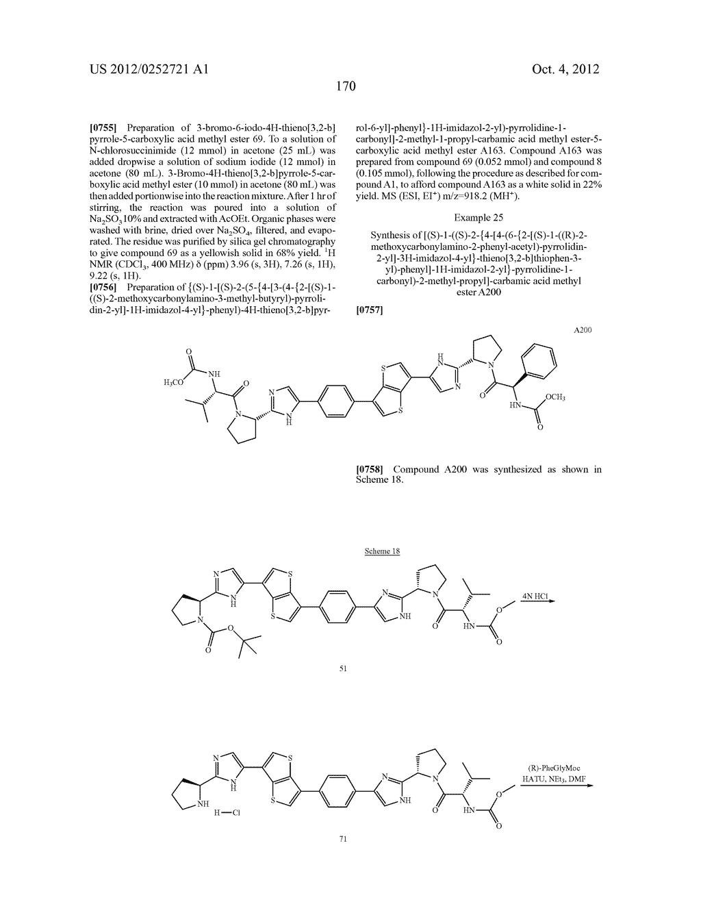 METHODS FOR TREATING DRUG-RESISTANT HEPATITIS C VIRUS INFECTION WITH A     5,5-FUSED ARYLENE OR HETEROARYLENE HEPATITIS C VIRUS INHIBITOR - diagram, schematic, and image 171