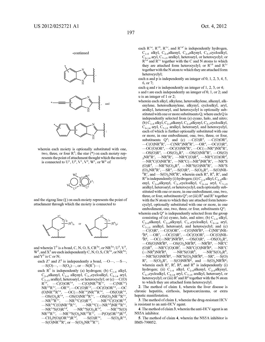 METHODS FOR TREATING DRUG-RESISTANT HEPATITIS C VIRUS INFECTION WITH A     5,5-FUSED ARYLENE OR HETEROARYLENE HEPATITIS C VIRUS INHIBITOR - diagram, schematic, and image 198