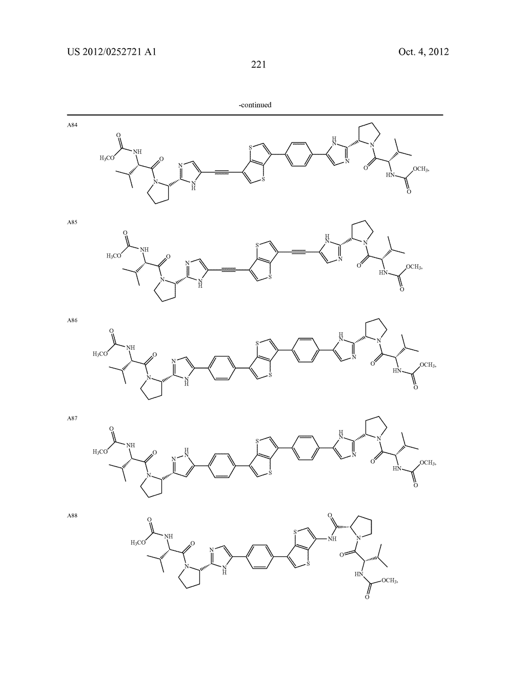 METHODS FOR TREATING DRUG-RESISTANT HEPATITIS C VIRUS INFECTION WITH A     5,5-FUSED ARYLENE OR HETEROARYLENE HEPATITIS C VIRUS INHIBITOR - diagram, schematic, and image 222