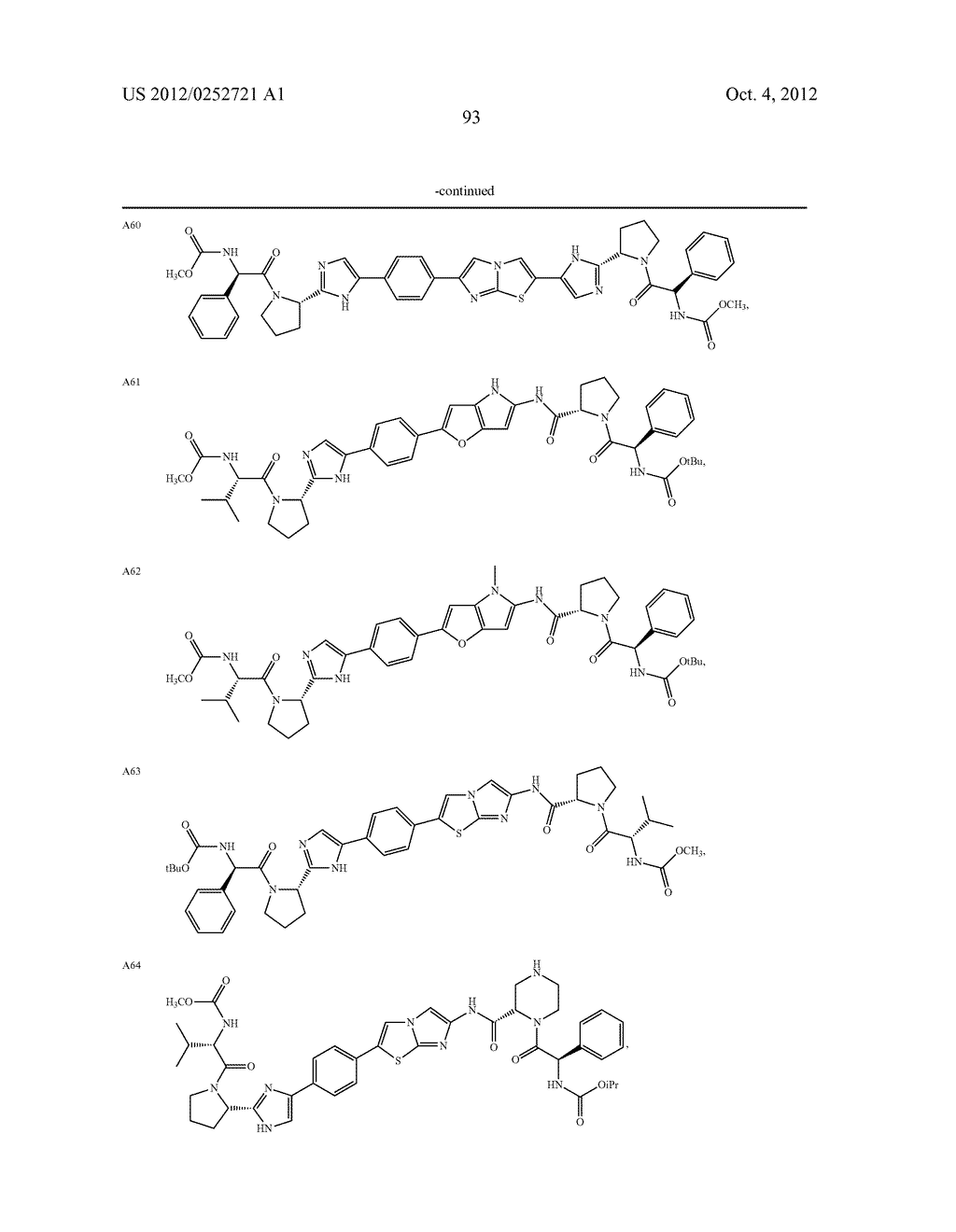 METHODS FOR TREATING DRUG-RESISTANT HEPATITIS C VIRUS INFECTION WITH A     5,5-FUSED ARYLENE OR HETEROARYLENE HEPATITIS C VIRUS INHIBITOR - diagram, schematic, and image 94