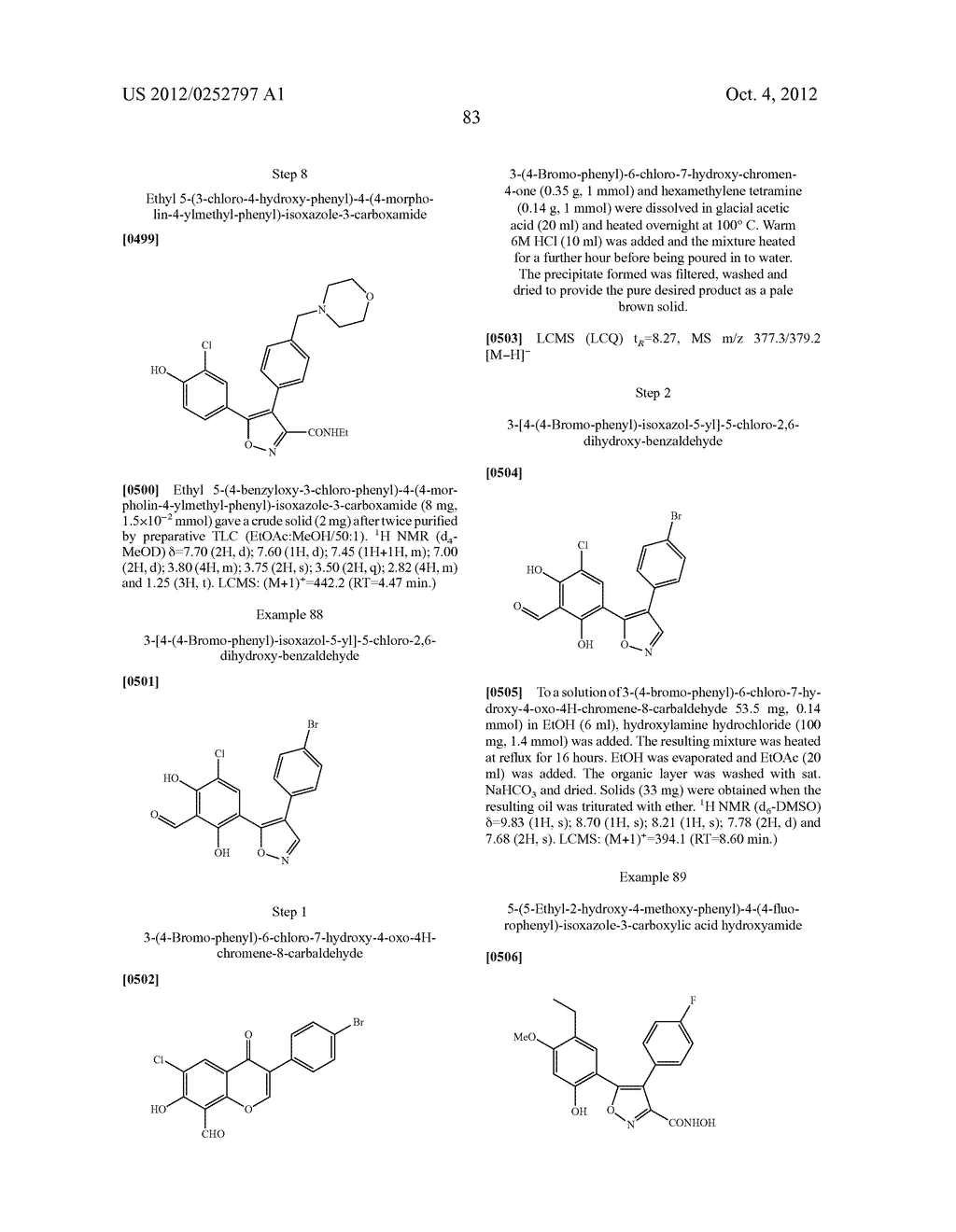 Isoxazole Compounds As Inhibitors Of Heat Shock Proteins - diagram, schematic, and image 84