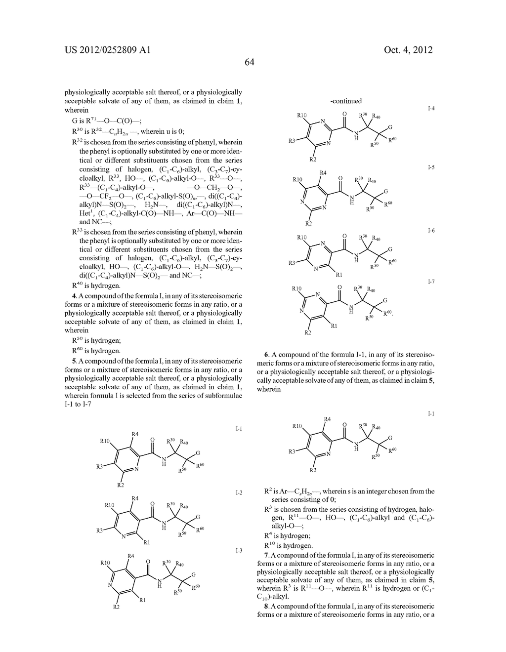 SUBSTITUTED 3-HETEROAROYLAMINO-PROPIONIC ACID DERIVATIVES AND THEIR USE AS     PHARMACEUTICALS - diagram, schematic, and image 65
