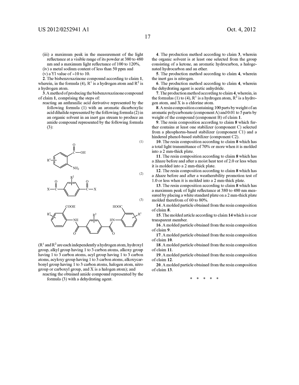 BISBENZOXAZINONE COMPOUND - diagram, schematic, and image 18